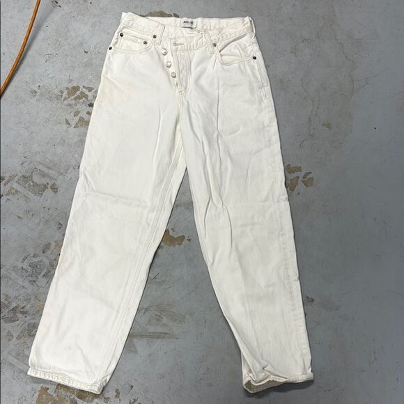 Agolde Cream Denim Jeans LIKE NEW Size 26 - Picture 1 of 4